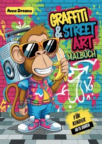 Graffiti &amp; Street Art Malbuch für Kinder ab 10 Jahren