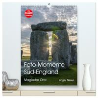 Foto-Momente Süd-England - Magische Orte (hochwertiger Premium Wandkalender 2025 DIN A2 hoch), Kunstdruck in Hochglanz