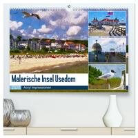 Malerische Insel Usedom - Acryl Impressionen (hochwertiger Premium Wandkalender 2025 DIN A2 quer), Kunstdruck in Hochglanz