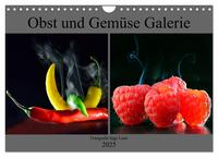 Obst und Gemüse Galerie (Wandkalender 2025 DIN A4 quer), CALVENDO Monatskalender