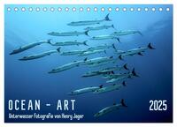 OCEAN - ART (Tischkalender 2025 DIN A5 quer), CALVENDO Monatskalender