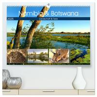 Namibia & Botswana (hochwertiger Premium Wandkalender 2025 DIN A2 quer), Kunstdruck in Hochglanz