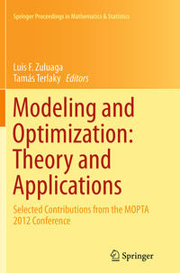 Modeling and Optimization: Theory and Applications