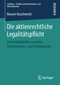 Die aktienrechtliche Legalitätspflicht