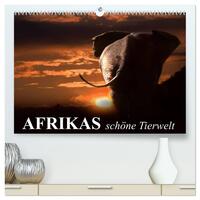 Afrikas schöne Tierwelt (hochwertiger Premium Wandkalender 2025 DIN A2 quer), Kunstdruck in Hochglanz