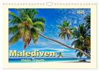 Malediven - mein Traum (Wandkalender 2025 DIN A4 quer), CALVENDO Monatskalender