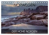 Norwegen - der hohe Norden (Tischkalender 2025 DIN A5 quer), CALVENDO Monatskalender