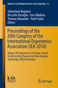 Proceedings of the 20th Congress of the International Ergonomics Association (IEA 2018)