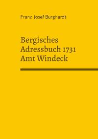 Bergisches Adressbuch 1731 Amt Windeck