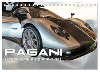 Pagani italienische Automobilkunst (Tischkalender 2025 DIN A5 quer), CALVENDO Monatskalender