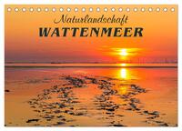 Naturlandschaft WATTENMEER (Tischkalender 2025 DIN A5 quer), CALVENDO Monatskalender