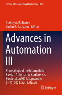 Advances in Automation III