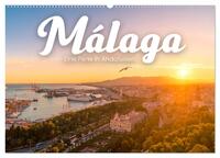 Málaga - Eine Perle in Andalusien. (Wandkalender 2025 DIN A2 quer), CALVENDO Monatskalender