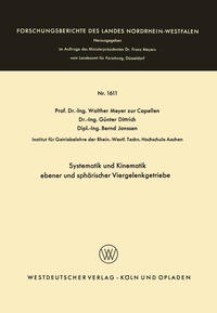 Systematik und Kinematik ebener und sphärischer Viergelenkgetriebe