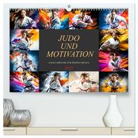 Judo und Motivation (hochwertiger Premium Wandkalender 2025 DIN A2 quer), Kunstdruck in Hochglanz