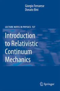 Introduction to Relativistic Continuum Mechanics