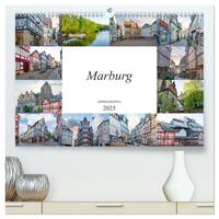 Marburg Impressionen (hochwertiger Premium Wandkalender 2025 DIN A2 quer), Kunstdruck in Hochglanz