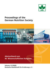 Proceedings of the German Nutrition Society - Volume 13 (2009)