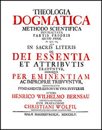 Theologia dogmatica methodo scientifica pertractata