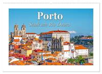 Porto - Stadt am Rio Douro (Wandkalender 2025 DIN A2 quer), CALVENDO Monatskalender