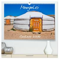 Mongolei Endlose Weite (hochwertiger Premium Wandkalender 2025 DIN A2 quer), Kunstdruck in Hochglanz