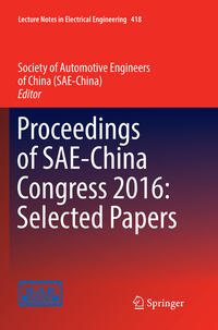 Proceedings of SAE-China Congress 2016: Selected Papers