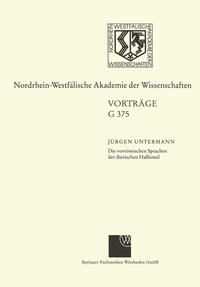 Die vorrömischen Sprachen der iberischen Halbinsel Wege und Aporien bei ihrer Entzifferung