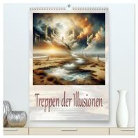 Treppen der Illusionen (hochwertiger Premium Wandkalender 2026 DIN A2 hoch), Kunstdruck in Hochglanz