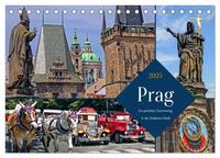 Prag – Ein perfekter Sommertag in der Goldenen Stadt (Tischkalender 2025 DIN A5 quer), CALVENDO Monatskalender