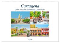 Cartagena - Stadt an der Karibikküste Kolumbiens (Wandkalender 2025 DIN A2 quer), CALVENDO Monatskalender