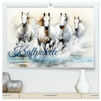 Kraftpakete in Aquarell (hochwertiger Premium Wandkalender 2025 DIN A2 quer), Kunstdruck in Hochglanz