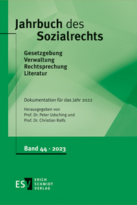 Jahrbuch des Sozialrechts (der Gegenwart). Gesetzgebung - Verwaltung... / Jahrbuch des Sozialrechts - - Dokumentation für das Jahr 2022