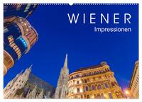 W I E N E R Impressionen (Wandkalender 2025 DIN A2 quer), CALVENDO Monatskalender