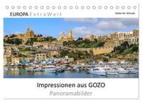 Impressionen aus GOZO - Panoramabilder (Tischkalender 2025 DIN A5 quer), CALVENDO Monatskalender