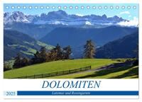 Dolomiten - Latemar und Rosengarten (Tischkalender 2025 DIN A5 quer), CALVENDO Monatskalender