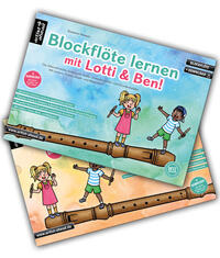 Blockflöte lernen mit Lotti & Ben – Band 1 + 2 im Set!