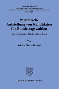 Paritätische Aufstellung von Kandidaten für Bundestagswahlen.