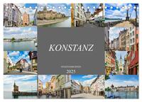 Konstanz Stadtansichten (Tischkalender 2025 DIN A5 quer), CALVENDO Monatskalender