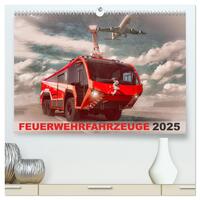 Feuerwehrfahrzeuge (hochwertiger Premium Wandkalender 2025 DIN A2 quer), Kunstdruck in Hochglanz