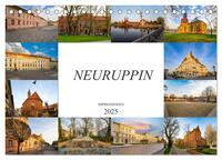 Neuruppin Impressionen (Tischkalender 2025 DIN A5 quer), CALVENDO Monatskalender