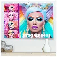 Drag Queens. Glamouröse und wunderschöne Drag-Kunst (hochwertiger Premium Wandkalender 2025 DIN A2 quer), Kunstdruck in Hochglanz