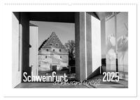 Schweinfurt schwarzweiß (Wandkalender 2025 DIN A2 quer), CALVENDO Monatskalender