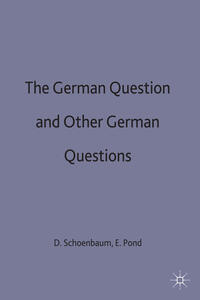 The German Question and Other German Questions