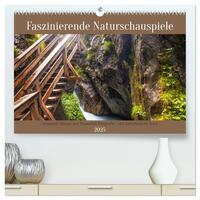 Faszinierende Naturschauspiele - imposante Klamm und Wasserfall Fotografie (hochwertiger Premium Wandkalender 2025 DIN A2 quer), Kunstdruck in Hochglanz