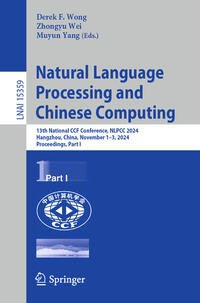 Natural Language Processing and Chinese Computing