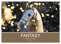 FANTASY Pferde Horses Caballos (Wandkalender 2025 DIN A2 quer), CALVENDO Monatskalender