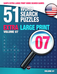 Sam's Extra Large Print Word Search Games, 51 Word Search Puzzles, Volume 7