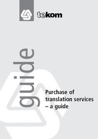 Purchase of translation services - A guide