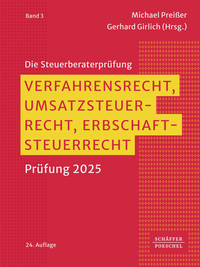 Verfahrensrecht, Umsatzsteuerrecht, Erbschaftsteuerrecht