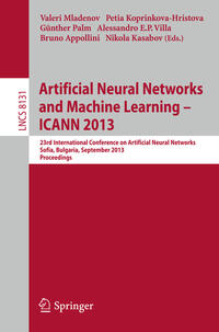 Artificial Neural Networks and Machine Learning -- ICANN 2013